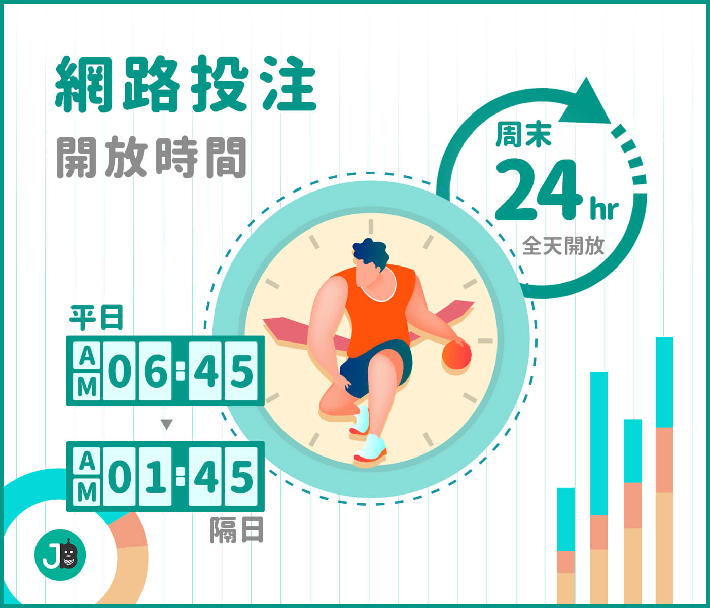 不怕半夜開盤，隨時隨地都能線上投注
